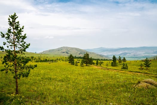Landscape meadows and pastures of the Baikal National Park. Landscape meadows and pastures of the Baikal National Park.