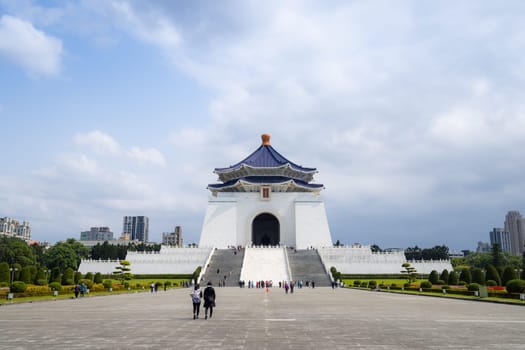 Taipei, Taiwan 03 March 2023: Chiang Kai shek Memorial Hall in Taiwan