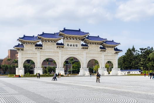 Taipei, Taiwan 02 March 2023: Chiang Kai shek Memorial Hall in Taiwan