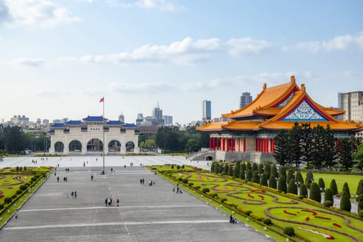 Taipei, Taiwan 03 March 2023: National Concert Hall in Chiang Kai shek Memorial Hall in Taipei of Taiwan