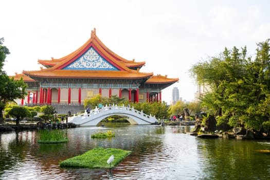 Taipei, Taiwan 03 March 2023: National Concert Hall in Chiang Kai shek Memorial Hall in Taipei of Taiwan