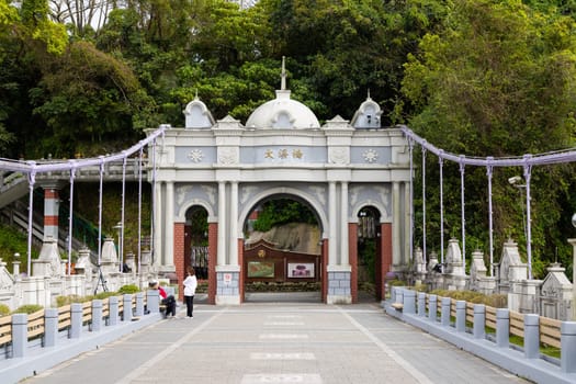 Taoyuan, Taiwan 04 March 2023: Daxi Bridge in Taoyuan of Taiwan