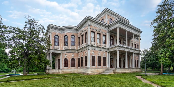 Beykoz Mecidiye Kasri, or Mecidiye Pavilion, an Ottoman palace built in 1845 to be presented to Sultan Abdulmecid by Mohamed Ali Pasha, Governor of Egypt, suited in Beykoz district, Istanbul, Turkey