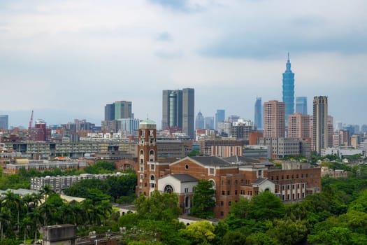 Taipei, Taiwan 12 May 2023: Taipei City skyline