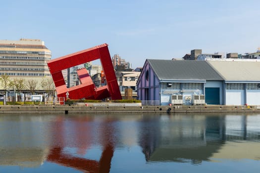 Kaohsiung, Taiwan 02 February 2024: Pier 2 art center in Kaohsiung of Taiwan