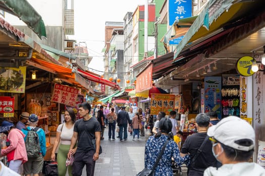 Taiwan 23 March 2023: Jinshan old street in Taiwan