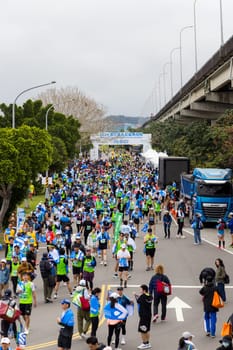 Taipei, Taiwan 25 February 2024: Standard Chartered Taipei Charity Marathon