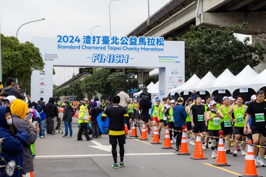 Taipei, Taiwan 25 February 2024: Standard Chartered Taipei Charity Marathon