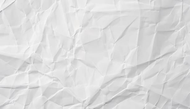 Crumpled white paper texture. Wrinkled paper texture background