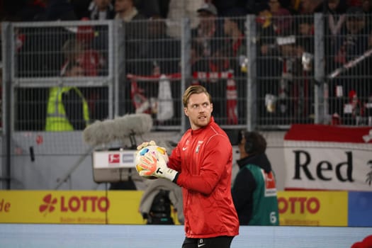Goalkeeper Florian Müller (SC Freiburg) at the match of the 1st FBL: 23-24: 24. Sptg. SC Freiburg - FC Bayern Munich  DFL REGULATIONS PROHIBIT ANY USE OF PHOTOGRAPHS AS IMAGE SEQUENCES AND/OR QUASI-VIDEONann  Photo: Joachim Hahne/johapress