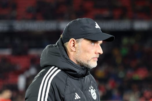 Coach Thomas Tuchel (FC Bayern Munich) at the match of the 1st FBL: 23-24: 24. Sptg. SC Freiburg - FC Bayern Munich  DFL REGULATIONS PROHIBIT ANY USE OF PHOTOGRAPHS AS IMAGE SEQUENCES AND/OR QUASI-VIDEONann  Photo: Joachim Hahne/johapress