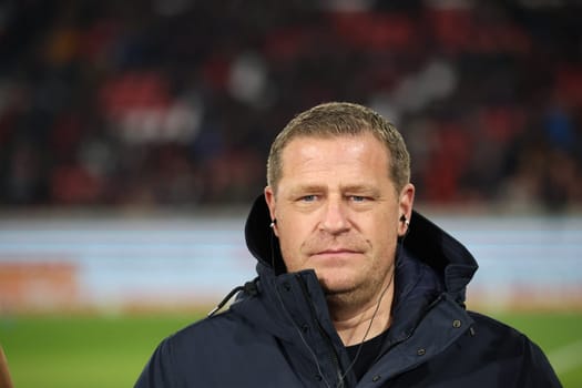 Max Eberl (Sporting Director FC Bayern Munich) at the match of the 1st FBL: 23-24: 24. Sptg. SC Freiburg - FC Bayern Munich  DFL REGULATIONS PROHIBIT ANY USE OF PHOTOGRAPHS AS IMAGE SEQUENCES AND/OR QUASI-VIDEONann  Photo: Joachim Hahne/johapress