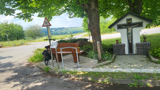 WARSTEIN, GERMANY -JUNE 08, 2023: Warstein, Germany-June 08, 2023: Visit to the Warsteiner World campsite with the RV camper. With a city tour.