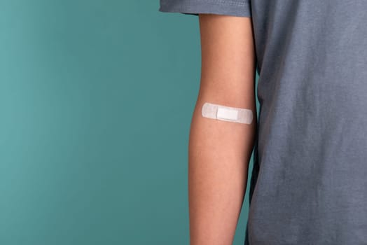 Arm with plaster, blood cells, donate plasma, world blood donor day, health care, transfusion, Leukaemia disease