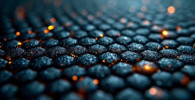 Black carbon texture, panoramic background AI generated image