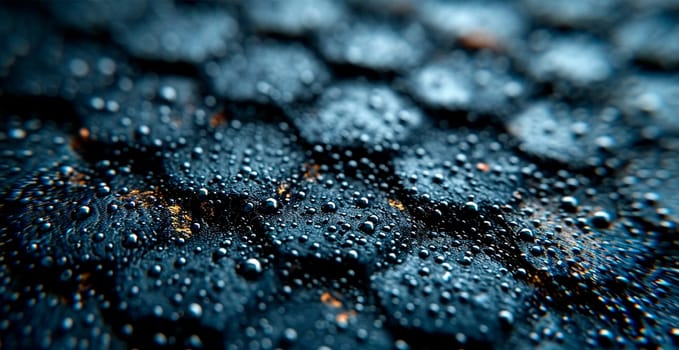 Black carbon texture, panoramic background AI generated image