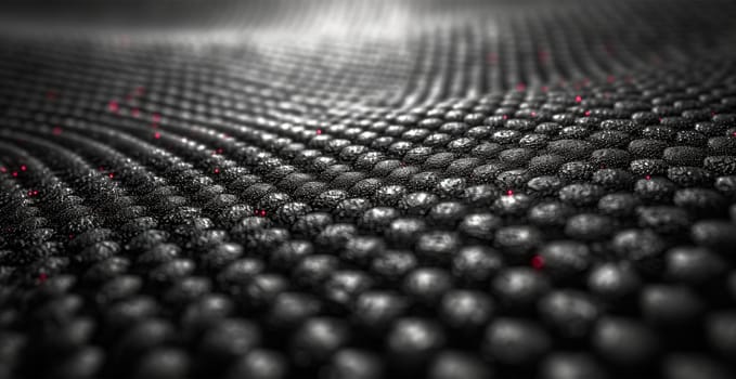 Black carbon texture, panoramic background AI generated image