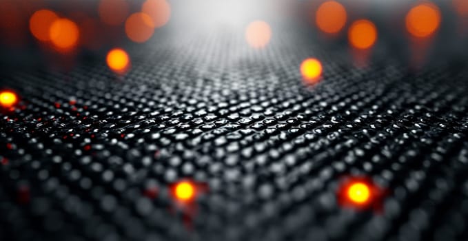 Black carbon texture, panoramic background AI generated image