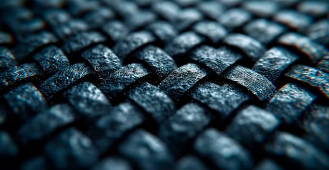 Black carbon texture, panoramic background AI generated image