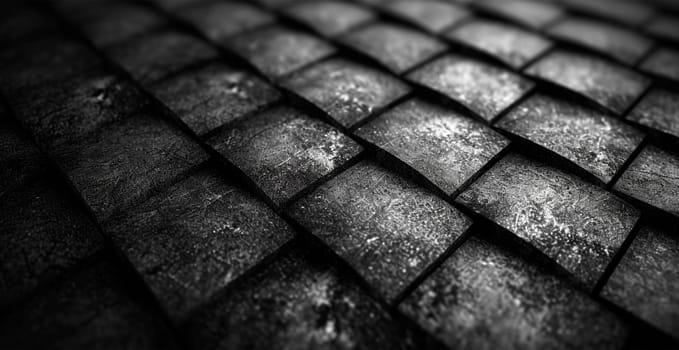 Black carbon texture, panoramic background AI generated image