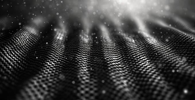 Black carbon texture, panoramic background AI generated image