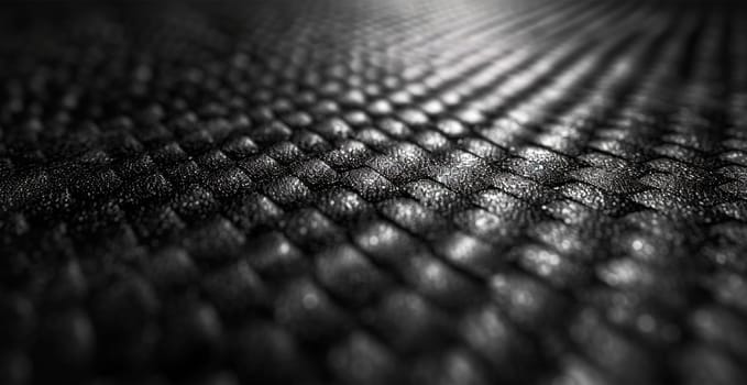 Black carbon texture, panoramic background AI generated image