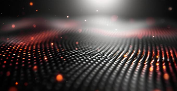 Black carbon texture, panoramic background AI generated image
