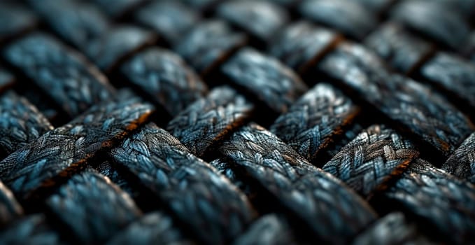 Black carbon texture, panoramic background AI generated image