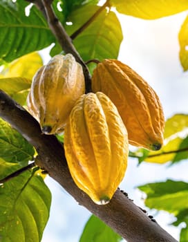 Cocoa pods for making chocolate and cocoa.