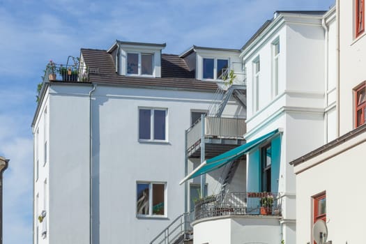 Terraced houses, residential buildings, Bremen, Germany