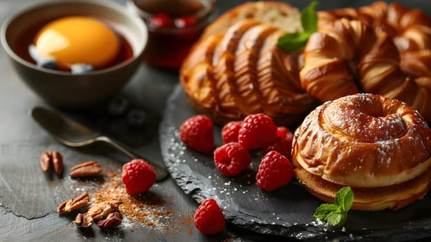 Breakfast Illustrations The professional placement of the food make it look delicious. Suitable for use in many presentations such as advertisements, magazines, blogs, teaching media, food menus.