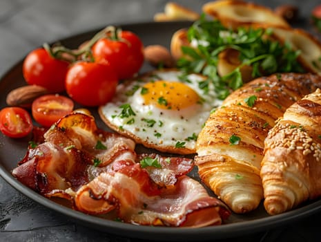 Breakfast Illustrations The professional placement of the food make it look delicious. Suitable for use in many presentations such as advertisements, magazines, blogs, teaching media, food menus.