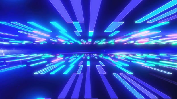 Cyber technology data space. Computer generated 3d render