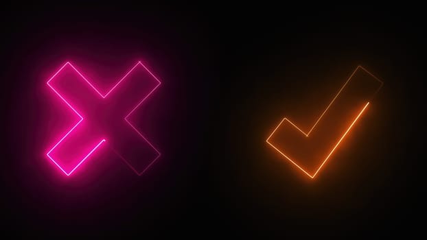 True and False symbols. Computer generated 3d render