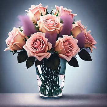 Sophisticated floral arrangement using a mix of different blooms such as peonies, hydrangeas, and ranunculus.