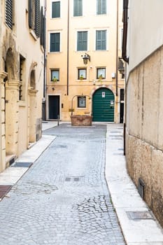 Verona, Italy - July 2022: the famous Well of Love, romantic sightseeing in the heart of the city