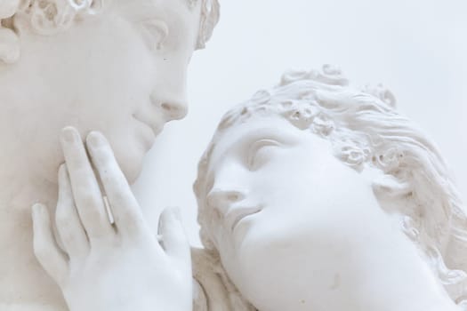 Possagno, Italy - July 2022: Venus and Adonis, work by Antonio Canova, 1794 - Venere e Adone