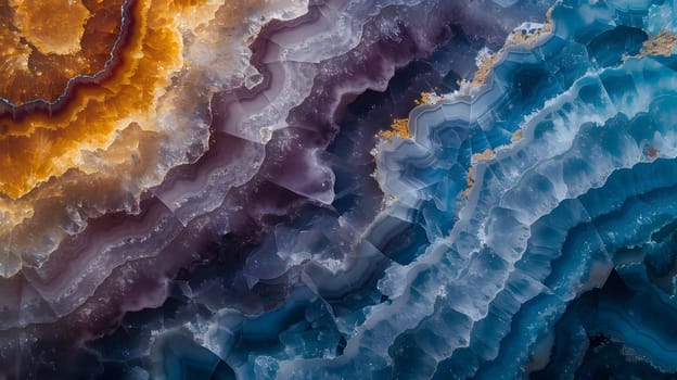 Geode rock texture, background and wallpaper. Neural network generated image. Not based on any actual scene or pattern.