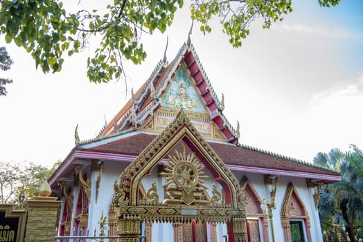 Wat Phon Phaen in the city Udon Ratchathani and Province Ubon Ratchathani in Thailand.  Thailand, Ubon Ratchathani, November, 23, 2023