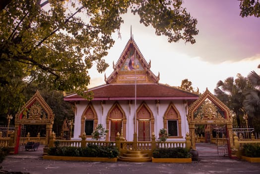 Wat Phon Phaen in the city Udon Ratchathani and Province Ubon Ratchathani in Thailand.  Thailand, Ubon Ratchathani, November, 23, 2023