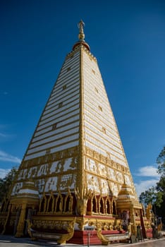 the Sri Maha Pho Chedi of Wat Phra That Nong Bua Temple in the city centre of Udon Ratchathani and Province Ubon Ratchathani in Thailand.  Thailand, Ubon Ratchathani, November, 24, 2023