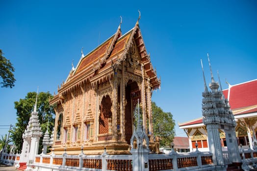 Wat Ban Na Kwai in city centre and Province Ubon Ratchathani in Thailand.  Thailand, Ubon Ratchathani, November, 24, 2023