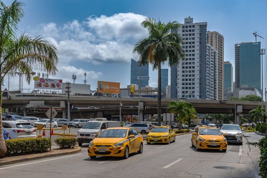 Busy street in Calidonia district, Panama City