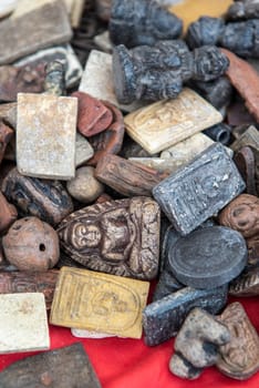 a Thai Amulet market in the city centre of Udon Ratchathani and Province Ubon Ratchathani in Thailand.  Thailand, Ubon Ratchathani, November, 25, 2023