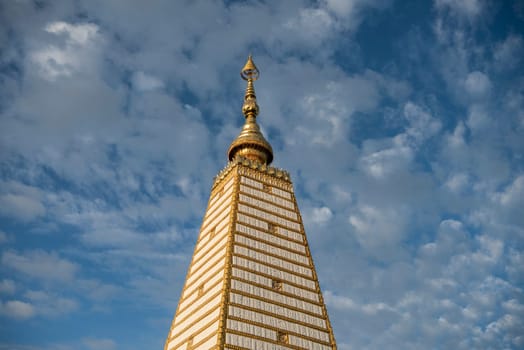 the Sri Maha Pho Chedi of Wat Phra That Nong Bua Temple in the city centre of Udon Ratchathani and Province Ubon Ratchathani in Thailand.  Thailand, Ubon Ratchathani, November, 24, 2023