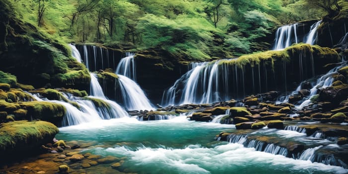 The natural wonder of cascading waterfalls, tranquil streams, and meandering rivers