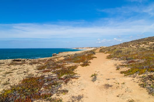 Landscape of Sao Torpes coast in Alentejo, Portugal