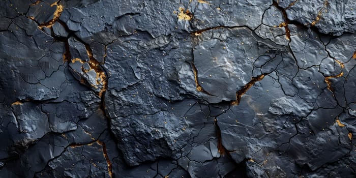 The surface of the old coal. The texture of the old coal.