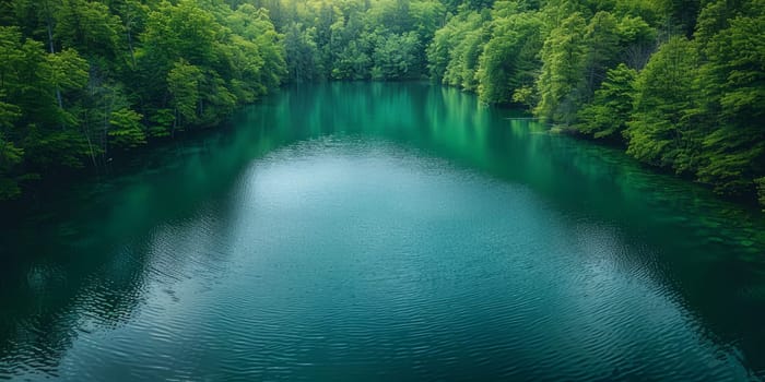 beautiful view of the Plitvice Lakes National Park in Croatia