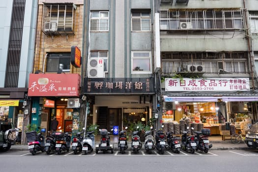 Taipei, Taiwan 26 January 2024: Dihua street at Taipei City